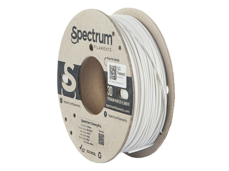 Filament Spectrum GreenyPro 1.75mm PURE WHITE 0.25 kg