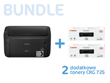 Canon i-Sensys LBP6030B + 2 oryginalne tonery (bundle)