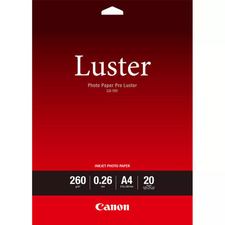 CANON LU-101 Canon Papier Photo Paper Pro Luster 260 g A4 20 ark.