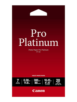 CANON PT-101 Pro Platinum Photo Paper Inkjet 300g 10x15 cm 20 ark.