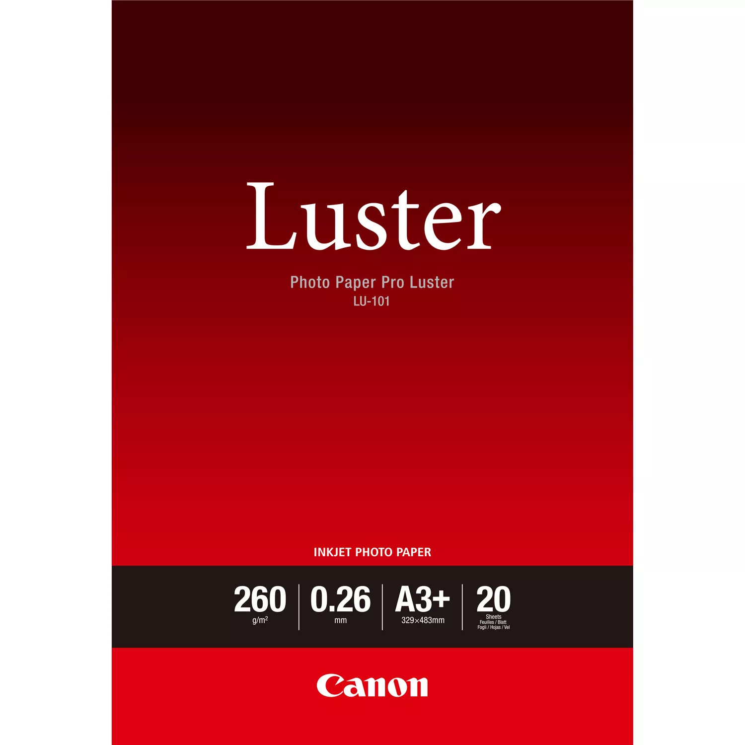 CANON LU-101 Canon Papier Photo Paper Pro Luster 260 g A3 20 ark.